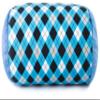Deluxe Comfort MBR-CHK-PLD Mooshi Squish Microbead Bed Pillow, Pattern, Blue Argyle view 3