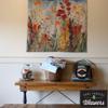 The Kiss Captured by Gustav Klimt | Woven Tapestry Wall Art Hanging | Iconic Romantic Modern Collage Masterpiece | 100% Cotton USA Size 63x55 view 4