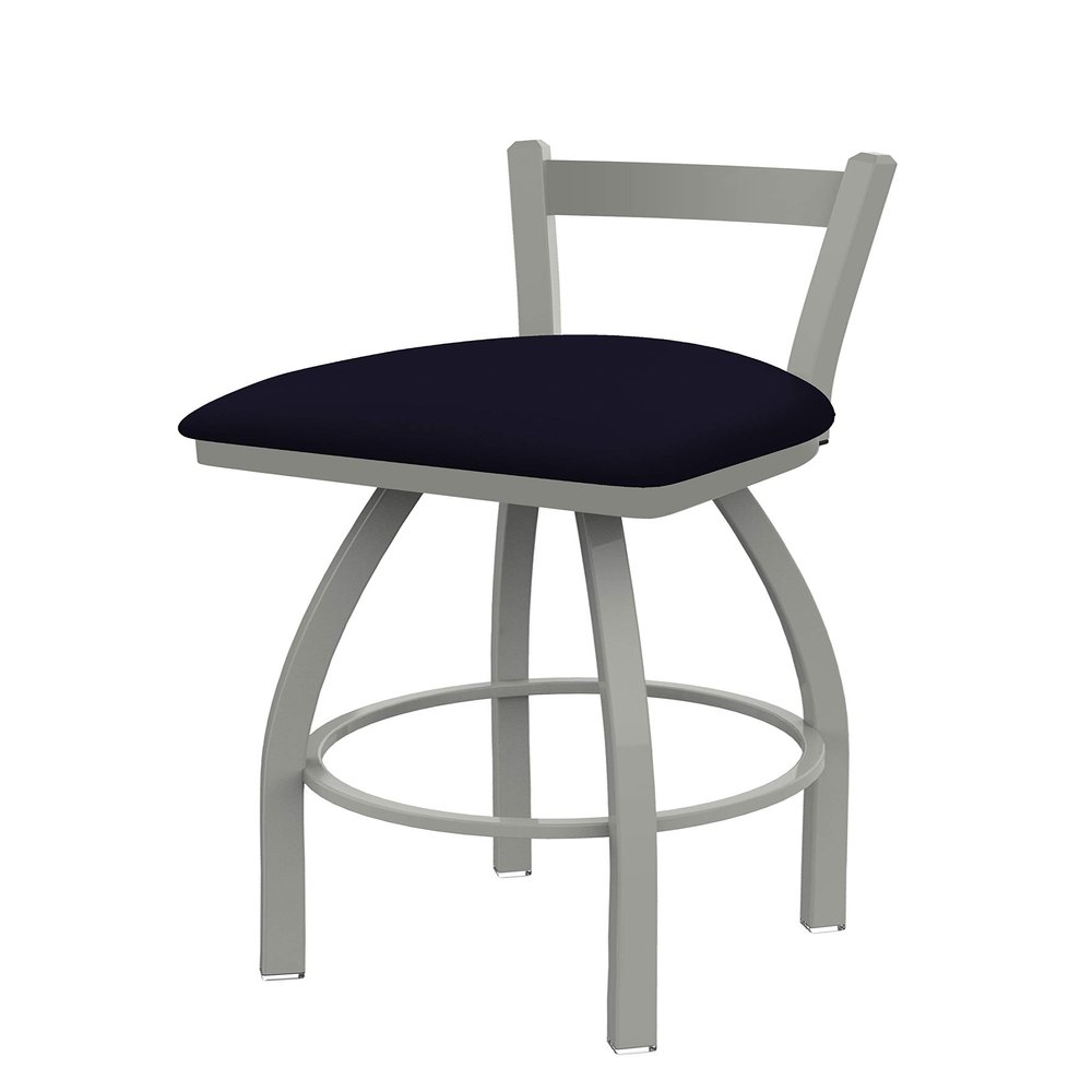 821 Catalina 30" Low Back Swivel Bar Stool with Anodized Nickel Finish and Canter Twilight Seat