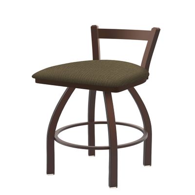 821 Catalina 30" Low Back Swivel Bar Stool with Bronze Finish and Graph Cork Seat