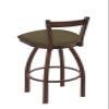 821 Catalina 30" Low Back Swivel Bar Stool with Bronze Finish and Graph Cork Seat view 2