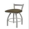 821 Catalina 30" Low Back Swivel Bar Stool with Anodized Nickel Finish and Graph Cork Seat view 1