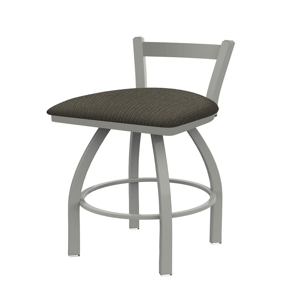 821 Catalina 30" Low Back Swivel Bar Stool with Anodized Nickel Finish and Graph Chalice Seat