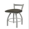 821 Catalina 30" Low Back Swivel Bar Stool with Anodized Nickel Finish and Graph Chalice Seat view 1
