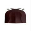 821 Catalina 30" Low Back Swivel Bar Stool with Anodized Nickel Finish and Dark Cherry Maple Seat view 3