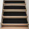 House, Home and More Set of 12 Attachable Indoor Carpet Stair Treads - Black - 8 Inches X 23.5 Inches view 2