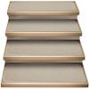 House, Home and More Set of 12 Attachable Indoor Carpet Stair Treads - Ivory Cream - 8 Inches X 23.5 Inches view 1