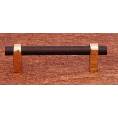 R.K. International CP Series 3" Center Bar Pull Finish: Oil Rubbed Bronze / Brass