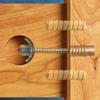 Bed Rail Connection System - Sturdy Bed Hardware Kit w/Durable Metal Rail & Hardware Nuts for Easy Assembly- Includes Threaded Rods, Inserts & Slotted Washers  Easy DIY Installation view 2