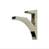 Clear Floating Glass Shelf 10" X 21" in Black view 2