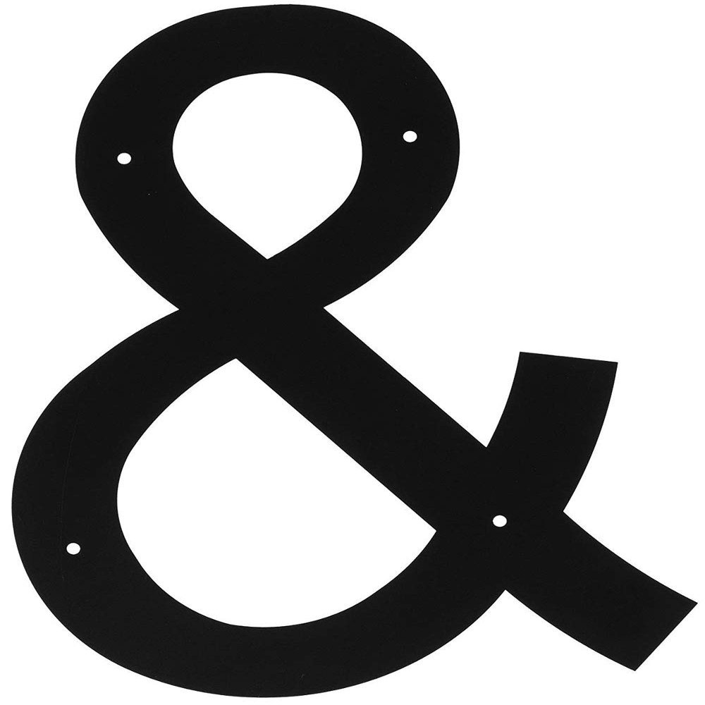 Village Wrought Iron House Letter Ampersand Medium