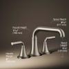 Kohler T27417-4-BN Tone Deck-Mount Bath Faucet Trim, Vibrant Brushed Nickel view 3