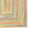 2'3" x 9' Runner Made-to-Order Capel Rug 0450QS00270900150 Light Yellow Color Hand Braided in USA "Baby's Breath Collection" Concentric Pattern view 2