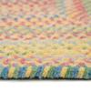 2'3" x 9' Runner Made-to-Order Capel Rug 0450QS00270900150 Light Yellow Color Hand Braided in USA "Baby's Breath Collection" Concentric Pattern view 3