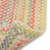 2'3" x 9' Runner Made-to-Order Capel Rug 0450QS00270900150 Light Yellow Color Hand Braided in USA "Baby's Breath Collection" Concentric Pattern view 4