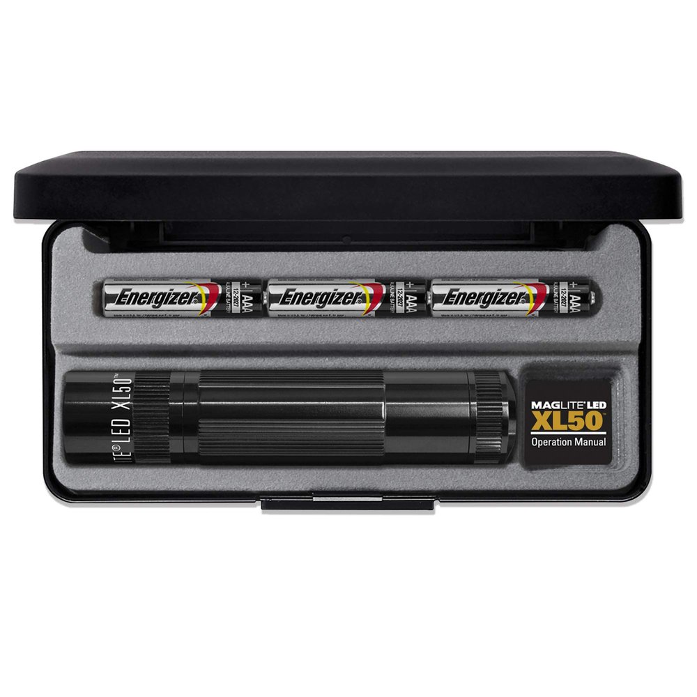 Mag Instrument XL 50 LED Flashlight w/Strobe, Display Box, Black XL50-S3017
