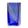 ADERIA F77675 Flower Vase Square BL Gold Straight Height 9.8inches(25cm) Tsugaru Vidro Made in Japan view 1