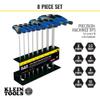KLEIN TOOLS JTH68M T-Handle Hex Key Set, Metric Sizes Allen Wrench Set with 6-Inch Blades, Stand Included, 8-Piece view 3