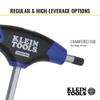 KLEIN TOOLS JTH68M T-Handle Hex Key Set, Metric Sizes Allen Wrench Set with 6-Inch Blades, Stand Included, 8-Piece view 4
