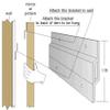 72" Zbar Hanging System Bar,Z Bracket,Z bar Mirror Hanger view 2