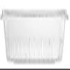 Carlisle FoodService Products Storplus Food Storage Container Colander with Stackable Design for Catering, Buffets, Restaurants, Polycarbonate (Pc), 26 x 18 Inches, Clear, (Pack of 6) view 2