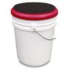 Padded Bucket Lid Diamond Pad Red Frame/Black Pad by Bucket Lidz view 3
