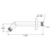 Speakman S-2540-BN Neo Shower Arm and Flange for Modern Designed Bathrooms, 7 inches, Brushed Nickel view 3
