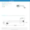 Speakman S-2540-BN Neo Shower Arm and Flange for Modern Designed Bathrooms, 7 inches, Brushed Nickel view 4