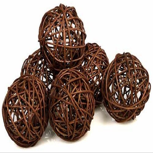 2 Packages of 6-Brown Twig Grapevine Balls-12 Total Balls