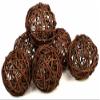 2 Packages of 6-Brown Twig Grapevine Balls-12 Total Balls view 1