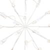 Vickerman 4' Diamond Snowflake Pole Decoration with 48 Pure White LED Lights. view 3