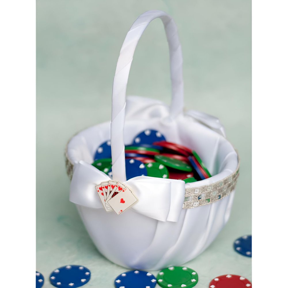 Las Vegas Wedding Flower Girl Basket
