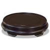 ChinaFurnitureOnline 8 Inch Dark Brown Round Chinese Wooden Stand view 2