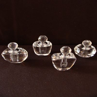 Vintage Designs Crystal Perfume Bottles - 4 Styles (Party Favors)
