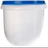 Axentia Plastic Boxes-Clear Food Storage Container BPA White/Blue, 31.8 x 28.4 x 12.2 cm view 2
