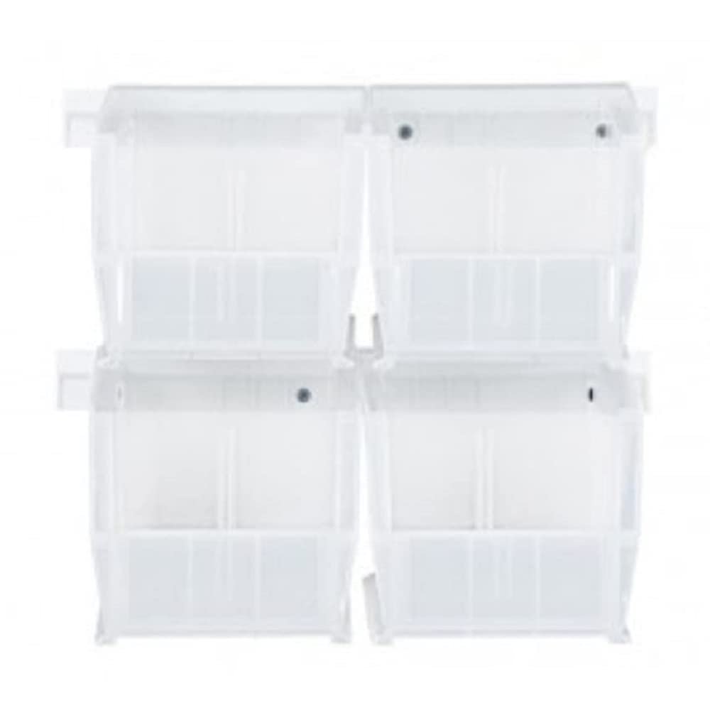 Quantum HNS230CL Hang-n-Stack Bin, Polypropylene, Clear