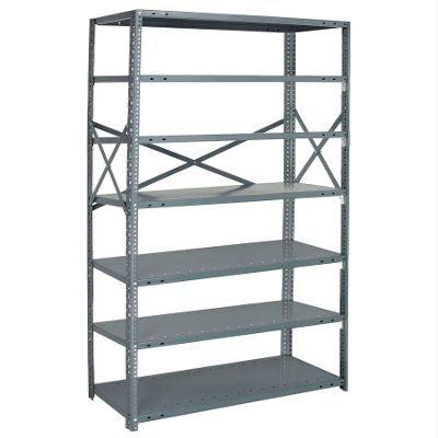 Quantum Storage Systems 75-1836-7 IRONMAN Solid Heavy Duty 7 Shelves 75" H x 36" W x 18" D