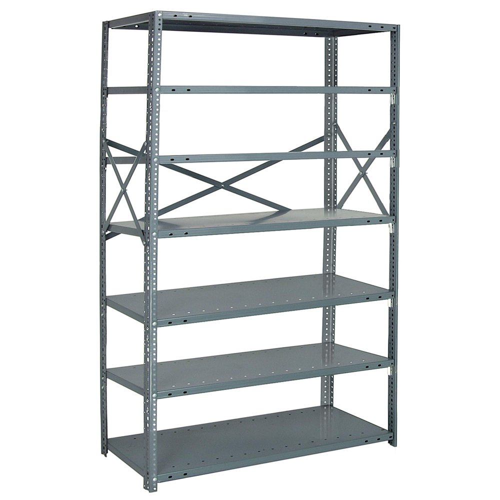 Quantum Storage Systems 75-1836-7 IRONMAN Solid Heavy Duty 7 Shelves 75" H x 36" W x 18" D