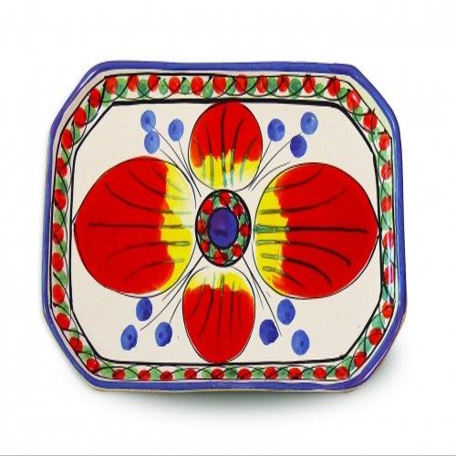 Italian Pottery Hand Painted Small Ceramic Tray Bellarte Allegria