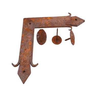 Iron Hammered Square #28-Lg