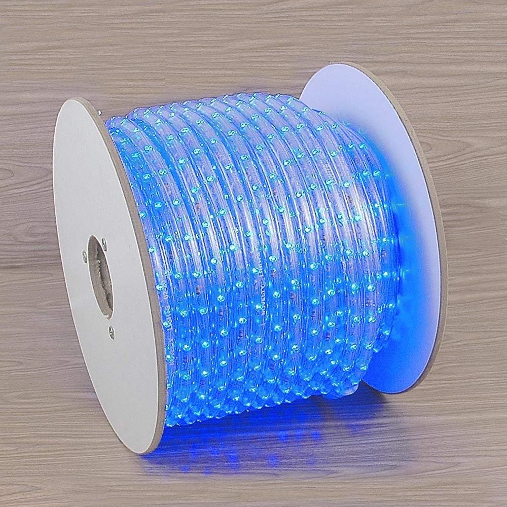 Novelty Lights RL-LED-SP Rope Light Spool, Blue, 150', Custom Cuttable, 1/2" Diameter, 120 Volt