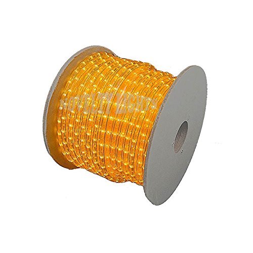 Novelty Lights RL-YE-150-SP Incandescent Rope Light Spool, 150', Custom Cuttable, 1/2" Diameter, 120 Volt