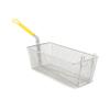 Adcraft Fry Basket with Durable Nickel-Plated Construction, Non-Stick Coating, and Temperature-Resistant Yellow Handle, 12-7/8" x 6-1/2" x 5-3/8" (FBR-16834) view 1