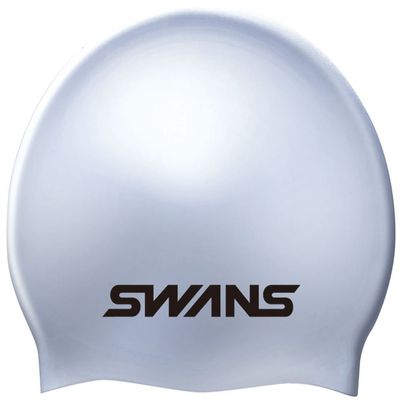 Swans Swim Cap, Swim Cap, Silicone Cap, SA7 Silver (SIL)