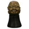 ChinaFurnitureOnline 4-Emotion Brass Buddha Asian Figurine with Black Wooden Stand view 3