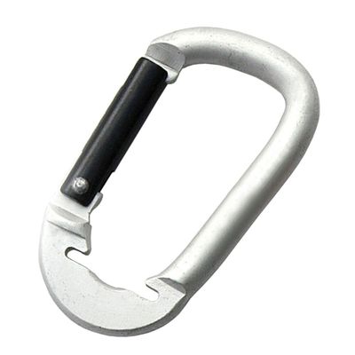 KAKURI Aluminum Carabiner, 0.2 inch (6 mm), Silver