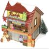 Department 56 Snow Village Root Cellar Canned Goods Lit House, 4.73" view 1