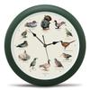 Mark Feldstein, Singing Wild Game Birds of North America Wall Clock, 13 Inch, Green view 1