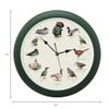 Mark Feldstein, Singing Wild Game Birds of North America Wall Clock, 13 Inch, Green view 2