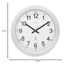 Acctim Formia Radio Controlled Wall Clock 30cm Silver 74417 view 4